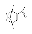 1-(1,4-dimethyl-2,3,7-trioxabicyclo[2.2.1]hept-5-en-5-yl)ethanone结构式