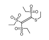 1-ethylsulfanyl-1,2,2-tris(ethylsulfonyl)ethene Structure