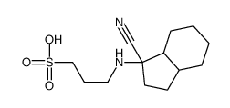 3-[(1-cyano-2,3,3a,4,5,6,7,7a-octahydroinden-1-yl)amino]propane-1-sulfonic acid结构式