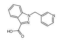 1-(pyridin-3-ylmethyl)indazole-3-carboxylic acid结构式