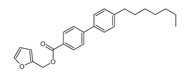 furan-2-ylmethyl 4-(4-heptylphenyl)benzoate Structure