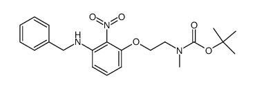[2-(3-benzylamino-2-nitro-phenoxy)-ethyl]-methyl-carbamic acid tert-butyl ester Structure