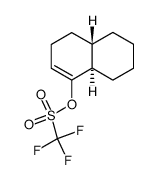 trans-3,4,4a,5,6,7,8,8a-octahydronaphthalen-1-yl trifluoromethanesulphonate结构式