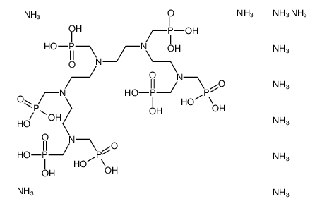 decaazanium,N'-[2-[bis(phosphonatomethyl)amino]ethyl]-N-[2-[2-[bis(phosphonatomethyl)amino]ethyl-(phosphonatomethyl)amino]ethyl]-N,N'-bis(phosphonatomethyl)ethane-1,2-diamine,hydron结构式
