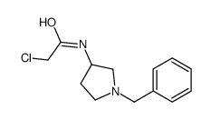 N-(1-benzylpyrrolidin-3-yl)-2-chloroacetamide structure