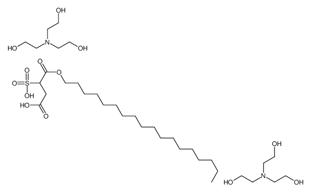 1-octadecyl hydrogen 2-sulphosuccinate, compound with 2,2',2''-nitrilotri[ethanol] (1:2) structure