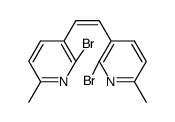 (Z)-1,2-bis(2-bromo-6-methylpyridin-3-yl)ethene结构式