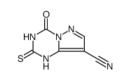 Pyrazolo[1,5-a]-1,3,5-triazine-8-carbonitrile, 1,2,3,4-tetrahydro-4-oxo-2-thioxo- Structure