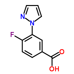 4-Fluoro-3-(1H-pyrazol-1-yl)benzoic acid picture