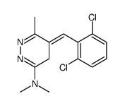 (5E)-5-[(2,6-dichlorophenyl)methylidene]-N,N,6-trimethyl-4H-pyridazin-3-amine结构式