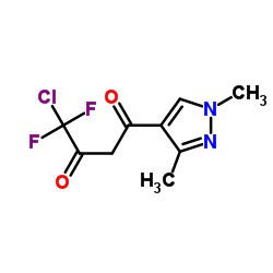 4-CHLORO-1-(1,3-DIMETHYL-1H-PYRAZOL-4-YL)-4,4-DIFLUORO-BUTANE-1,3-DIONE Structure