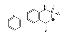 2-mercapto-2-thioxo-2,3-dihydro-1H-2λ5-benzo[1,3,2]diazaphosphinine-4-thione pyridinium salt结构式