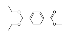 4-diethoxymethyl-benzoic acid methyl ester结构式