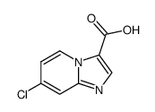 7-氯咪唑并[1,2-a]吡啶-3-羧酸结构式