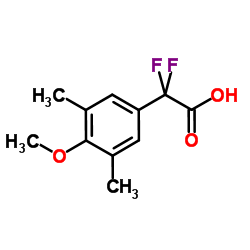 Difluoro(4-methoxy-3,5-dimethylphenyl)acetic acid结构式