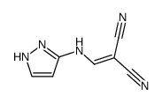 2-(((1H-pyrazol-3-yl)amino)methylene)malononitrile结构式