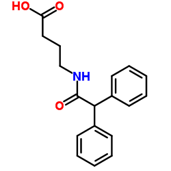 4-DIPHENYLACETYLAMINO-BUTYRIC ACID结构式