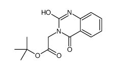 2-(2,4-二氧代-1,2-二氢喹唑啉-3(4h)-基)乙酸叔丁酯结构式