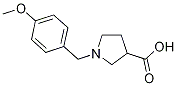 1-(4-METHOXYBENZYL)PYRROLIDINE-3-CARBOXYLICACID结构式