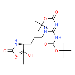 Boc-Arg(Boc)2-OH(symmetrical) Structure