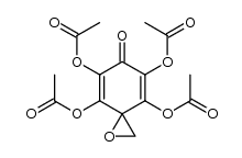 4,5,7,8-tetraacetoxy-1-oxa-spiro[2.5]octa-4,7-dien-6-one Structure