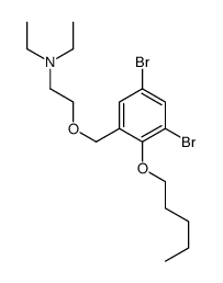 2-[(3,5-dibromo-2-pentoxyphenyl)methoxy]-N,N-diethylethanamine Structure