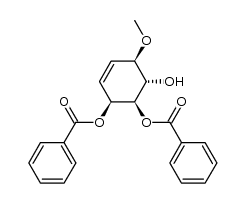 (1α,2β,3β,6β)-6-methoxy-4-cyclohexene-1,2,3-triol 2,3-dibenzoate结构式