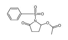 [1-(benzenesulfonyl)-5-oxopyrrolidin-2-yl] acetate结构式