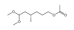 Acetic acid (S)-6,6-dimethoxy-4-methyl-hexyl ester Structure