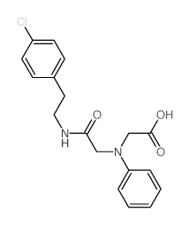 [(2-{[2-(4-Chlorophenyl)ethyl]amino}-2-oxoethyl)(phenyl)amino]acetic acid结构式