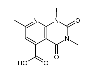 1,3,7-trimethyl-2,4-dioxo-1,2,3,4-tetrahydro-pyrido[2,3-d]pyrimidine-5-carboxylic acid结构式