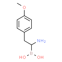 (R)-(1-amino-2-(4-methoxyphenyl)ethyl)boronic acid结构式