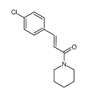 3-p-chlorophenyl-1-(N-piperidinyl)-2-propen-1-one结构式