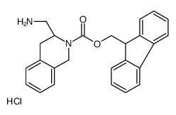 (S)-3-AMINOMETHYL-2-FMOC-1,2,3,4-TETRAHYDRO-ISOQUINOLINE HYDROCHLORIDE Structure