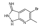 1H-Pyrazolo[3,4-b]pyridin-3-amine, 5-bromo-6-Methyl- Structure