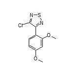 3-氯-4-(2,4-二甲氧基苯基)-1,2,5-噻二唑结构式
