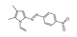 2,3-dimethyl-5-((4-nitrophenyl)diazenyl)-1-vinyl-1H-pyrrole Structure