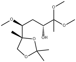 arabino-2-Heptulose, 1,4-dideoxy-6-C-methyl-5-O-methyl-6,7-O-(1-methylethylidene)-, dimethyl acetal picture