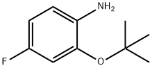 2-(叔丁氧基)-4-氟苯胺结构式