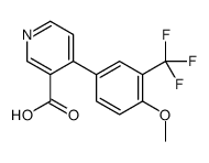 4-[4-methoxy-3-(trifluoromethyl)phenyl]pyridine-3-carboxylic acid结构式