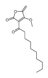 3-decanoyl-4-methoxy-5-methylidenefuran-2-one结构式