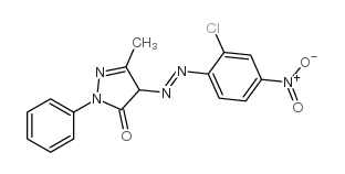 4-[(2-chloro-4-nitrophenyl)azo]-3-methyl-1-phenyl-2-pyrazolin-5-one Structure