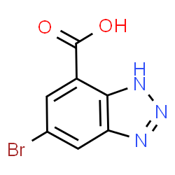 5-bromo-1H-1,2,3-benzotriazole-7-carboxylic acid structure