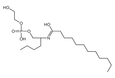 dodecyl-2-aminohexanol-1-phosphoglycol structure