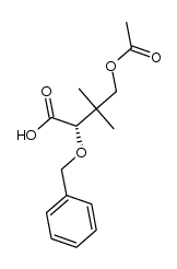 (2S)-4-acetoxy-2-(benzyloxy)-3,3-dimethylbutanoic acid Structure