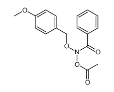 N-(Acetyloxy)-N-((4-methoxyphenyl)methoxy)benzamide结构式