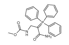 methyl (3-amino-3-oxo-2-(triphenylphosphoranylidene)propyl)carbamate结构式