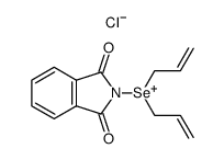 Diallyl-(1,3-dioxo-1,3-dihydro-isoindol-2-yl)-selenonium; chloride Structure