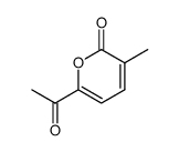 2H-Pyran-2-one, 6-acetyl-3-methyl- (9CI)结构式