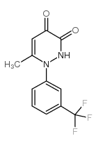 3,4-Pyridazinedione, 1,2-dihydro-6-methyl-1-(3-(trifluoromethyl)phenyl )- structure